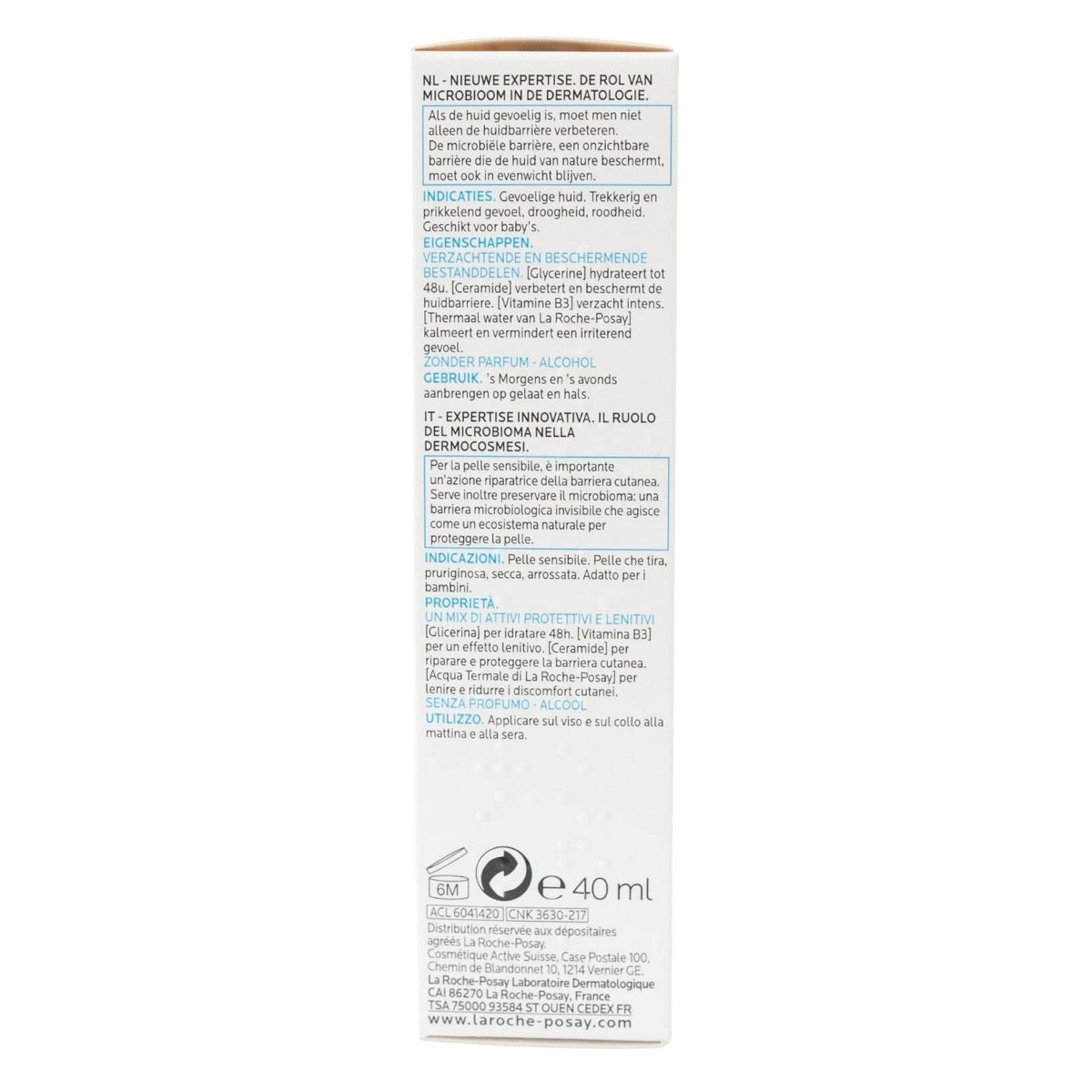 La Roche-Posay Toleriane Sensitive Protective Soothing Moisturizer (40ml) - Exp 10/26