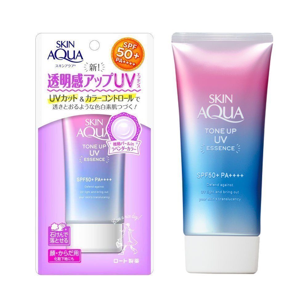 Skin Aqua Tone Up UV Essence Sunscreen SPF50+ PA++++, 80g - Lavender