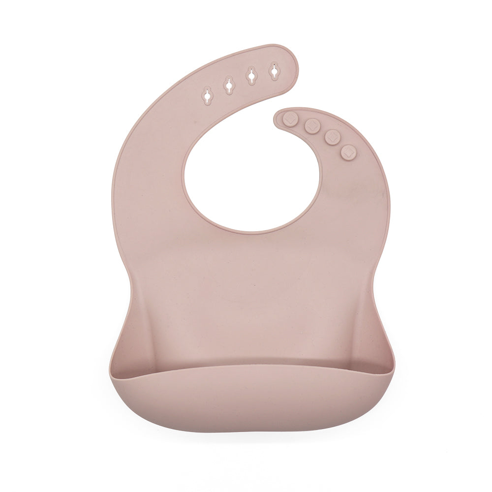 Biomom Silicone Plain Round Baby Bib (16 colors) - Pupsik Singapore
