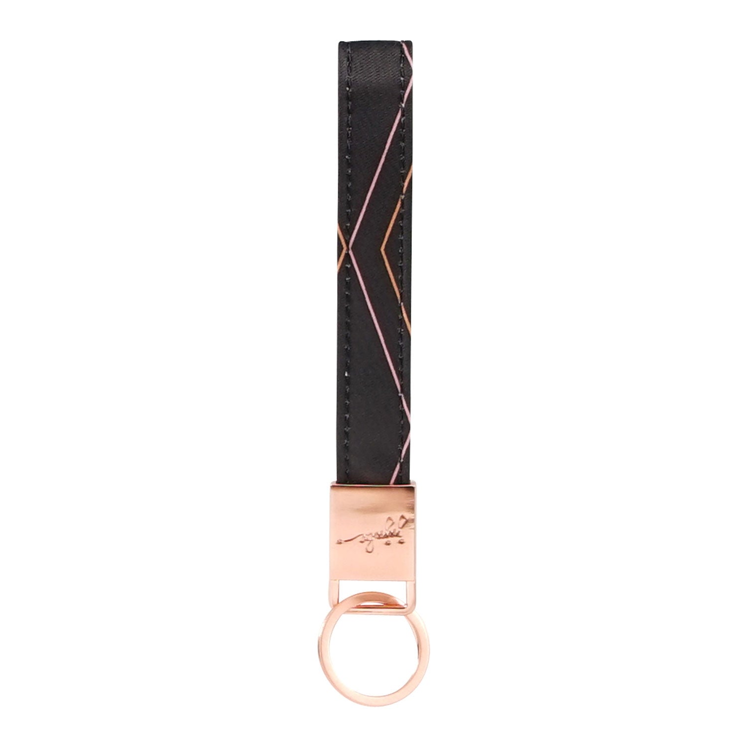 Jujube Rose Gold Wristlet Keychain - Prism Rose