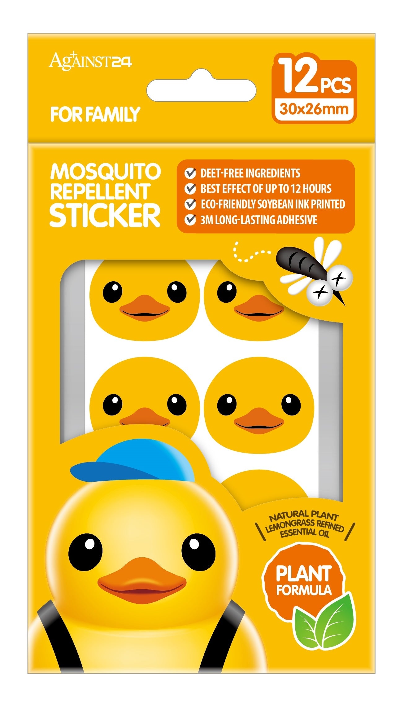 Against24 Mosquito Repellent Sticker (12pc) - exp 04/29