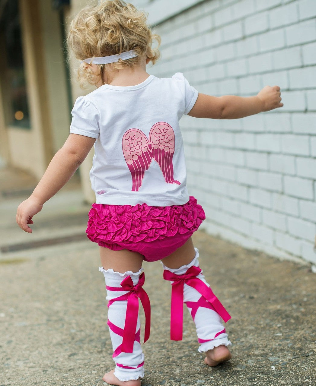 RuffleButts White 'So Blessed' Angel Tee (2 sizes)