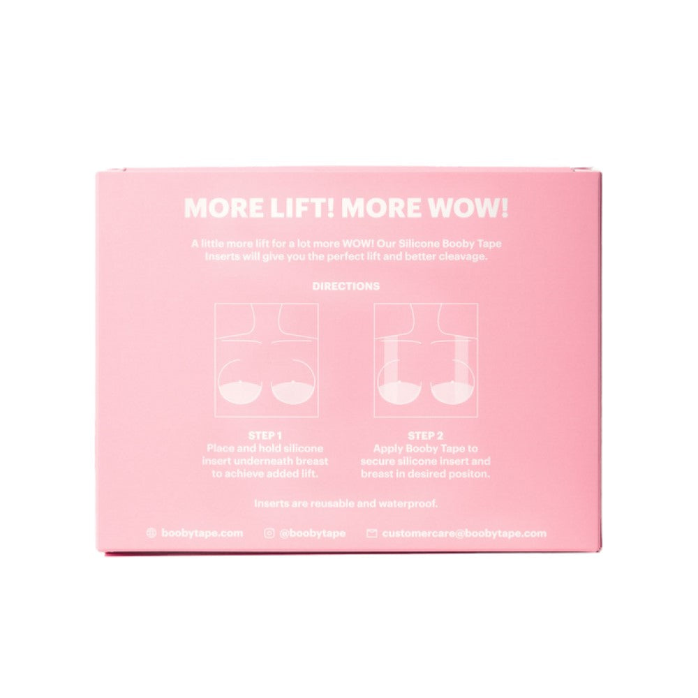 Booby Tape Silicone Inserts, 1 Pair (2 Sizes)