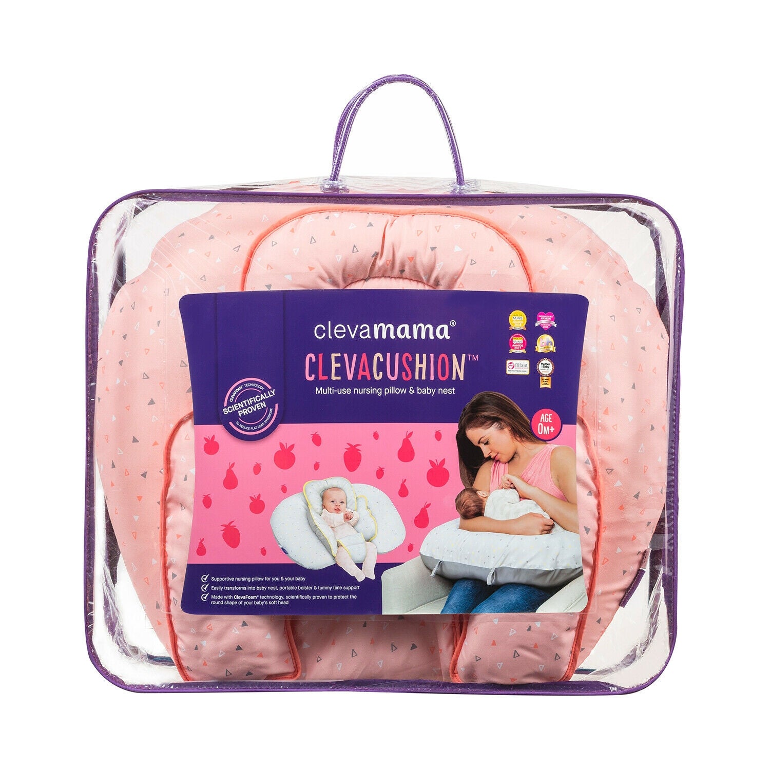 Clevamama ClevaCushion Nursing Pillow & Baby Nest  (5 Designs) - Pupsik Singapore