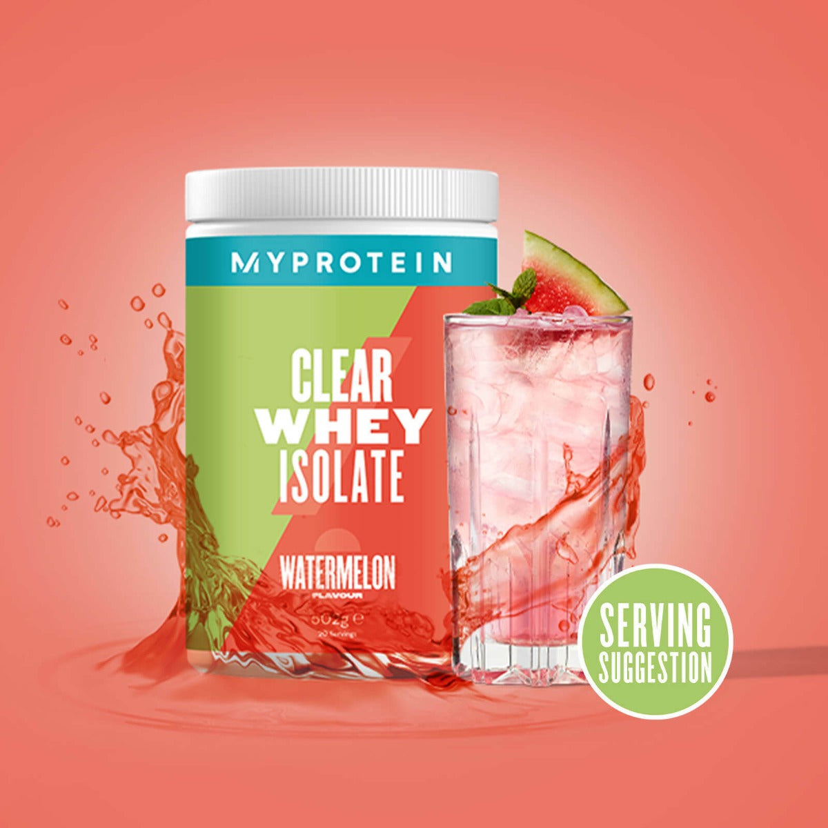 MyProtein Clear Whey Isolate Protein Powder (Watermelon), 20 Servings - Exp 04/26