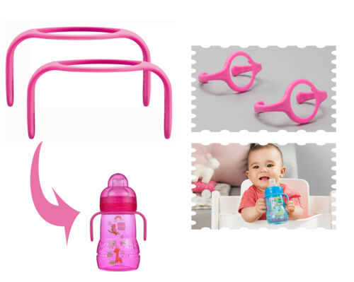 MAM Hold My Bottle Handles, 2pk - Pink