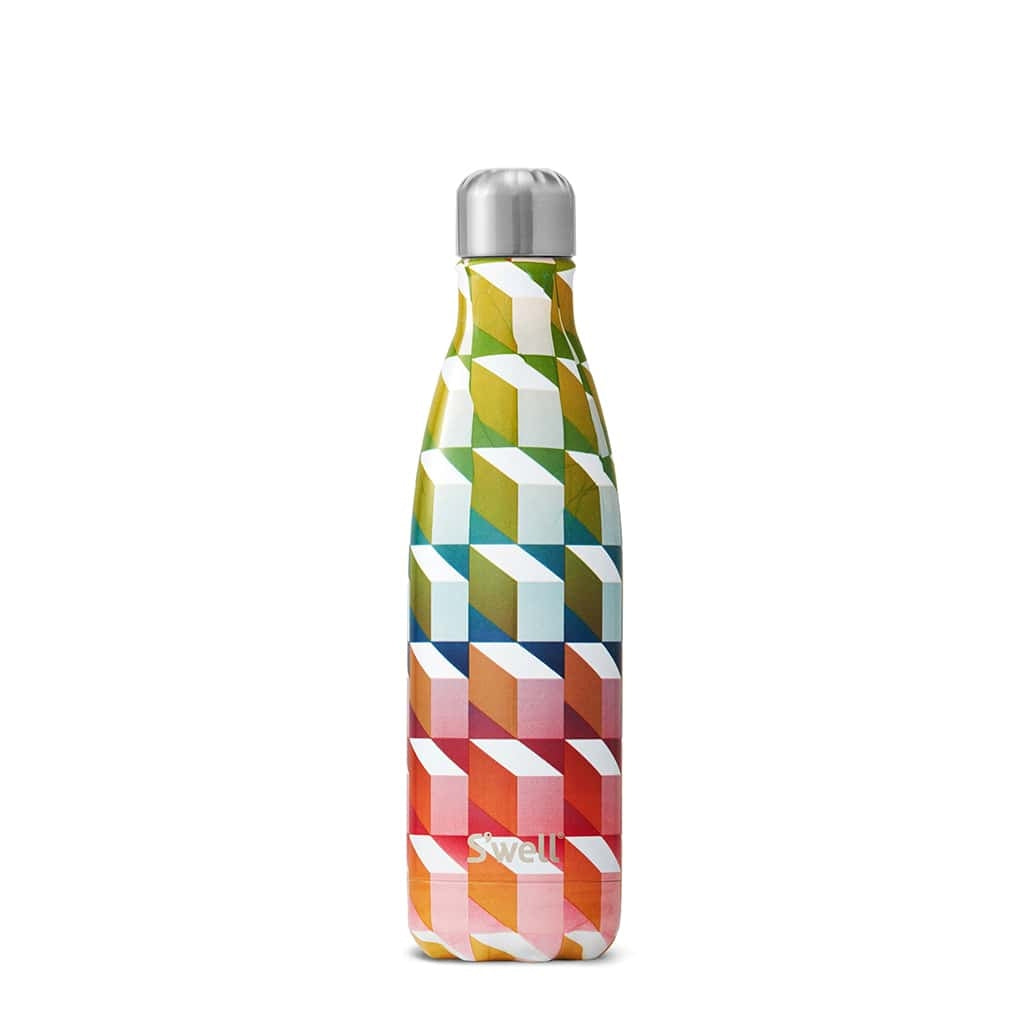S'well Insulated Reusable Water Bottle, 17oz - Art Deco Collection (3 Designs)