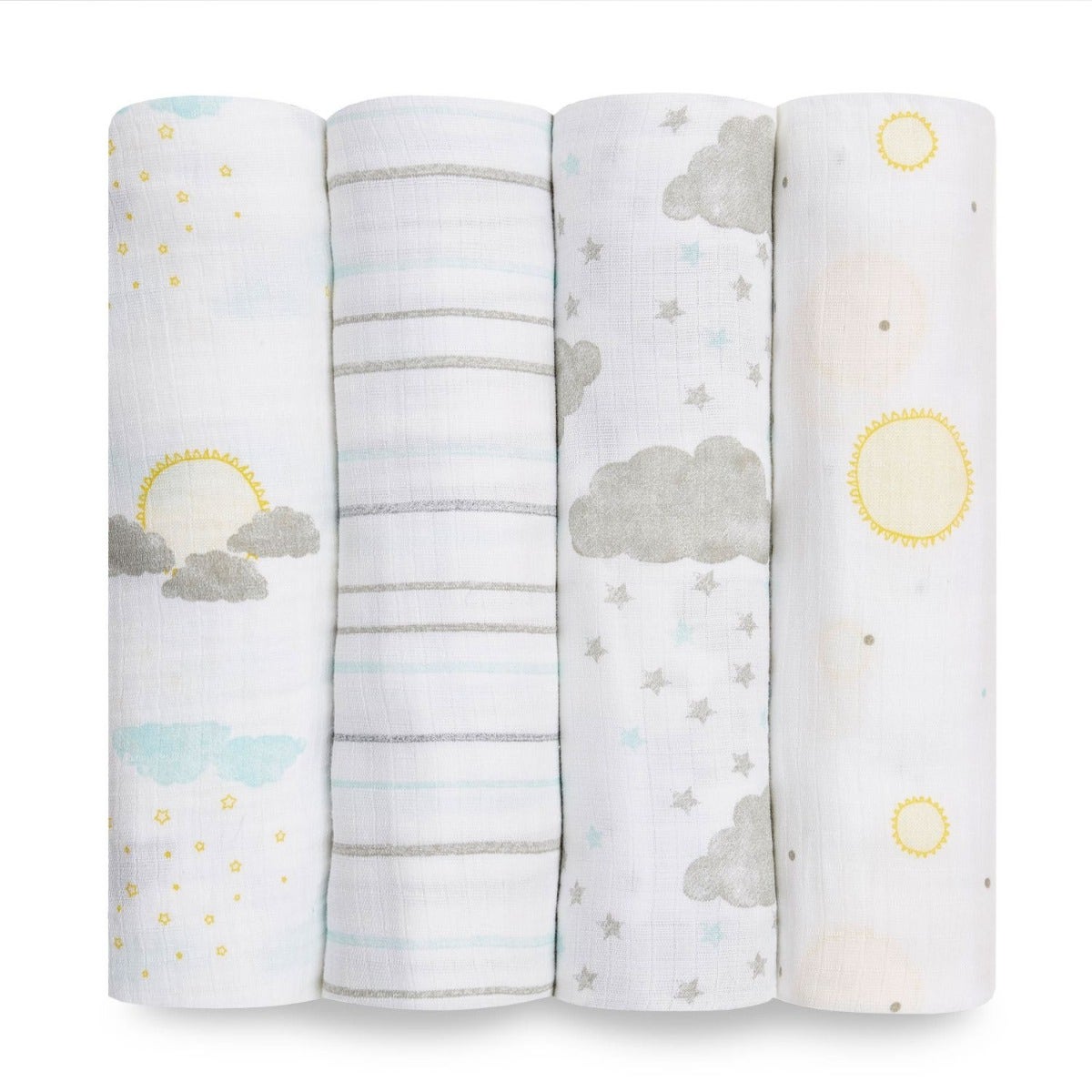 Aden Anais Essentials Muslin Cotton Swaddle (44 x 44 in), 4pk (32 Designs)