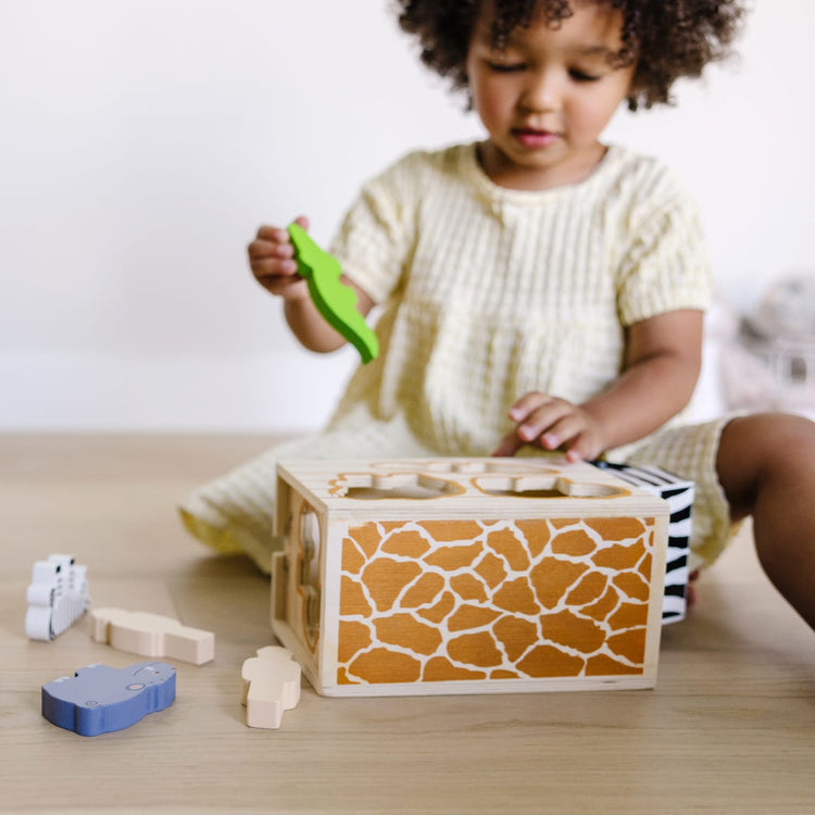 Melissa & Doug Animal Rescue Wooden Shape-Sorting Truck