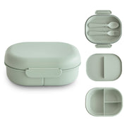 Mushie Lunch Box with Cutlery Set (5 Colors)
