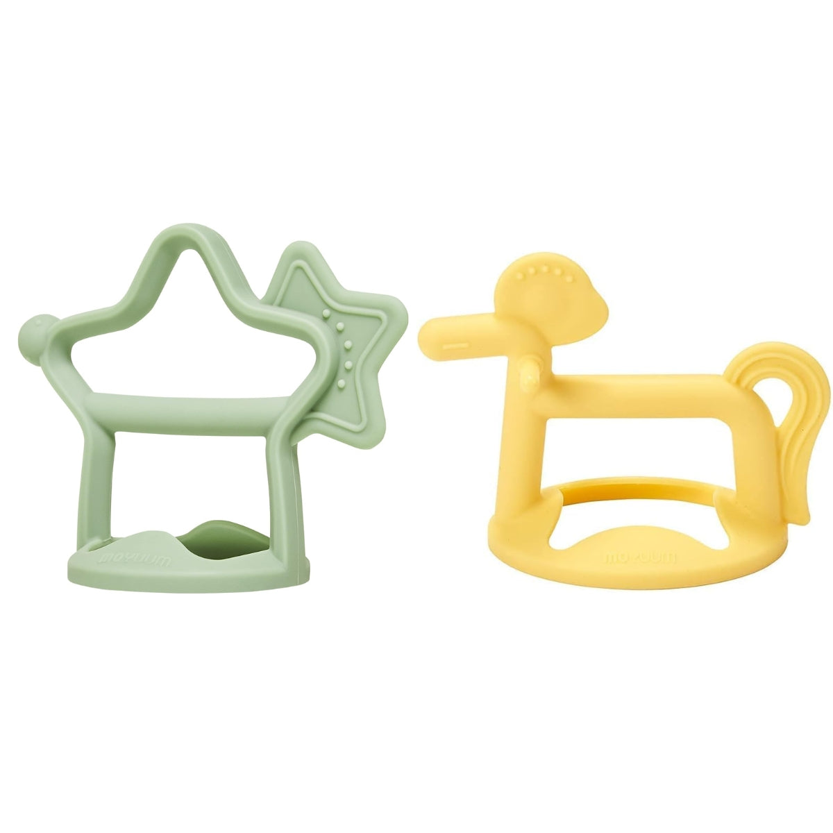 Moyuum Silicone Baby Wristband Teether Gift Set (2 Teethers + 1 Case) - 5 Designs - Pupsik Singapore