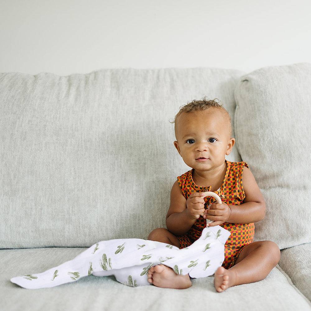 Bebe Au Lait Oh So Soft Muslin Teether Blanket (4 Designs) - Pupsik Singapore