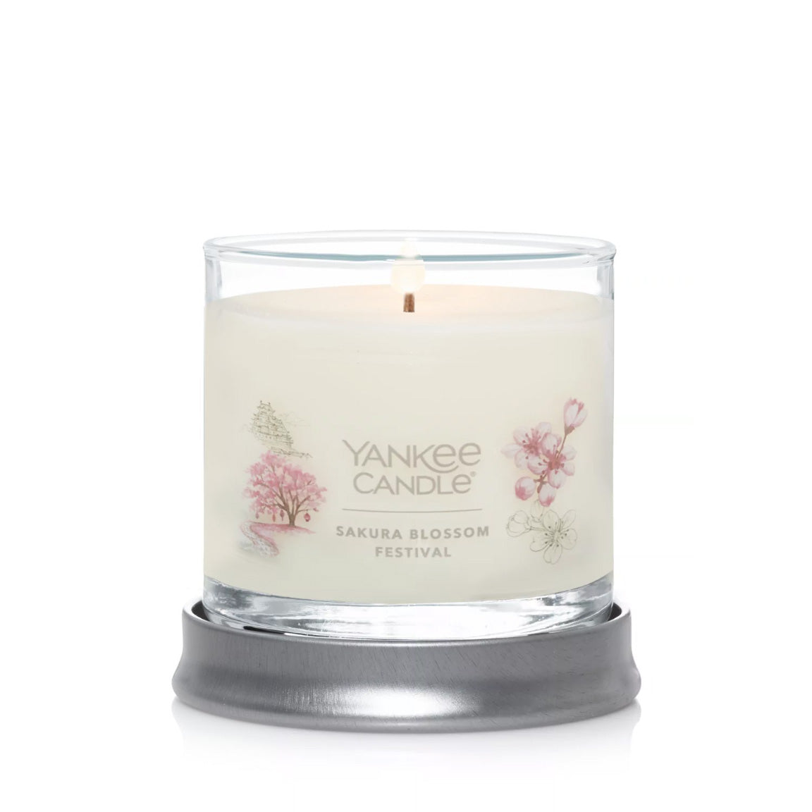 Yankee Candle Signature Small Tumbler Candle, 1- Wick (4.3oz) - Sakura Blossom Festival