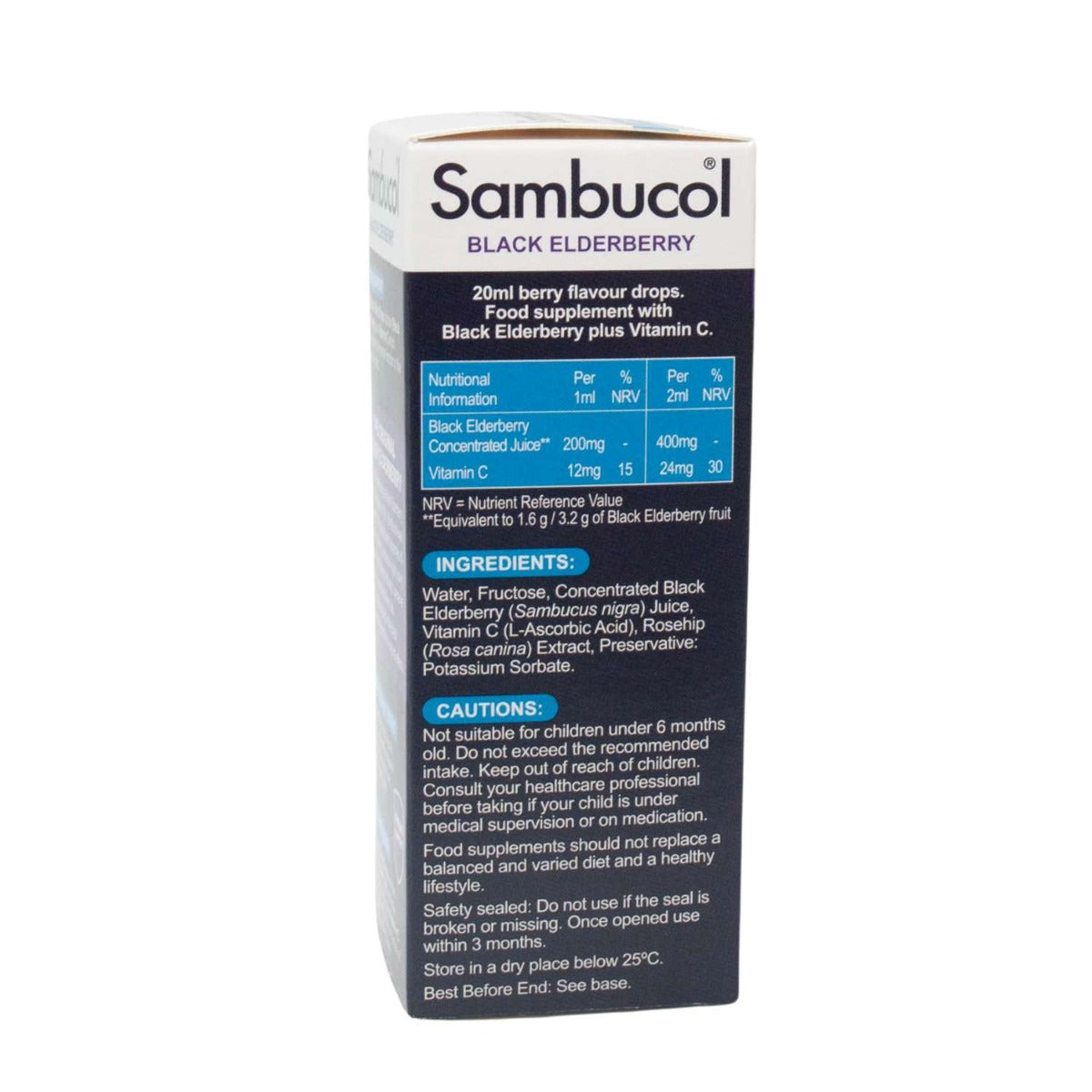 Sambucol Baby Drops for 6M+, 20ml - Exp 02/27
