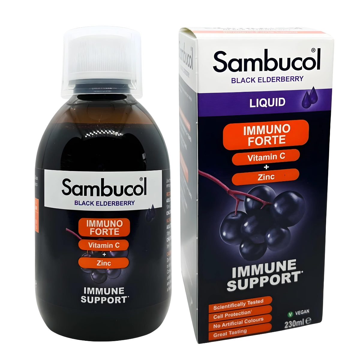 Sambucol Immuno Forte Liquid for 3Y+, 230ml - Exp 08/27