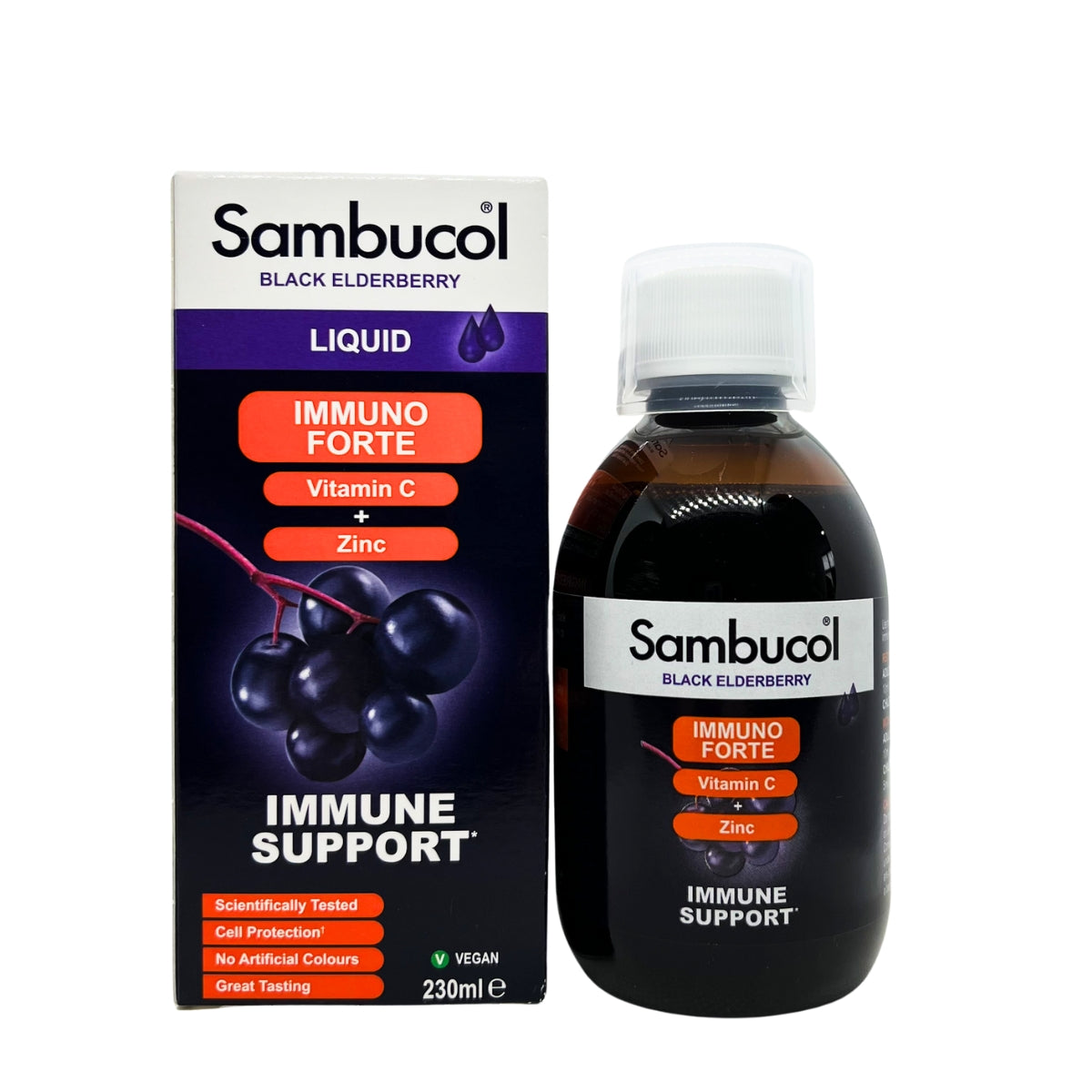 Sambucol Immuno Forte Liquid for 3Y+, 230ml - Exp 08/27