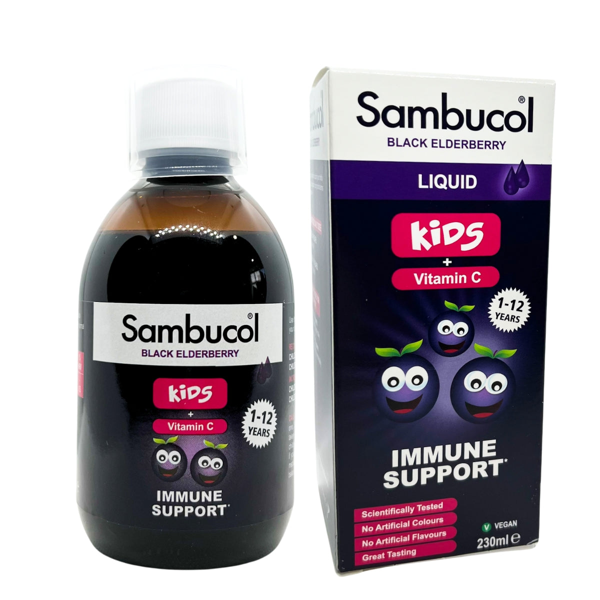 Sambucol Kids Formula Vitamin C for 1-12Y, 230ml - Exp 01/27