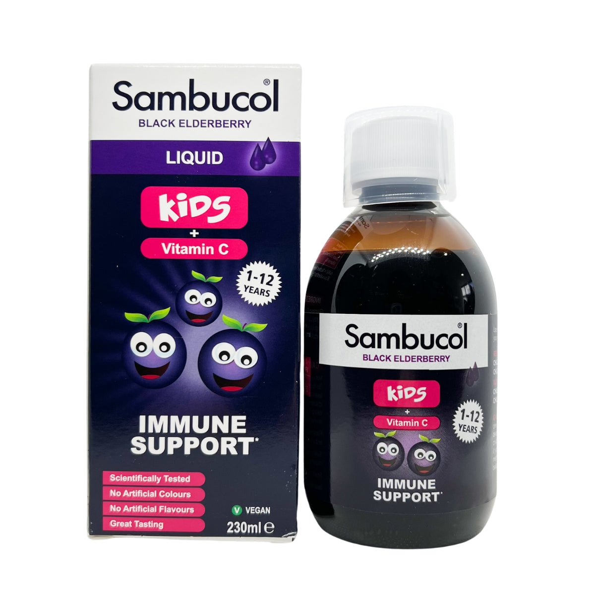 Sambucol Kids Formula Vitamin C for 1-12Y, 230ml - Exp 01/27