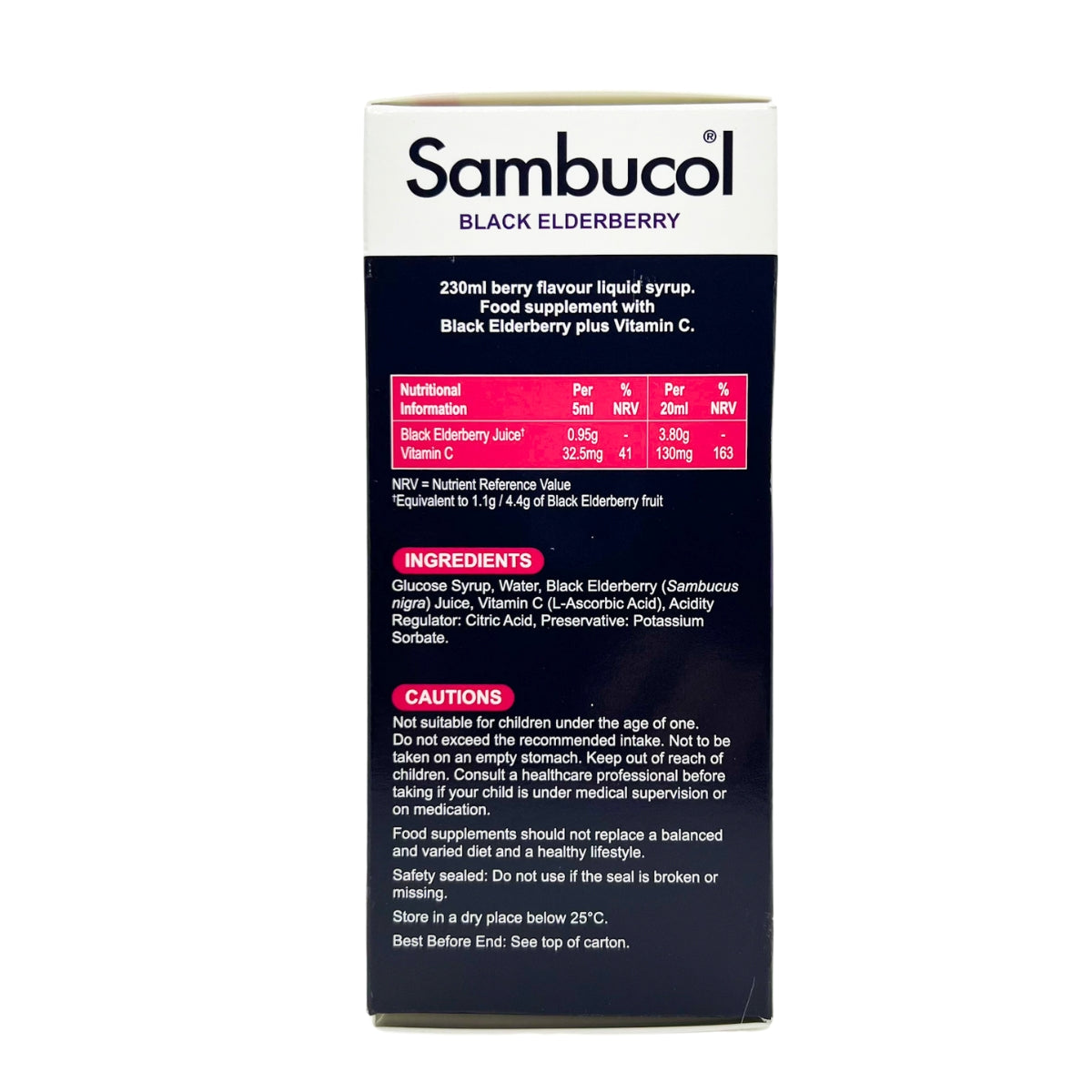 Sambucol Kids Formula Vitamin C for 1-12Y, 230ml - Exp 01/27