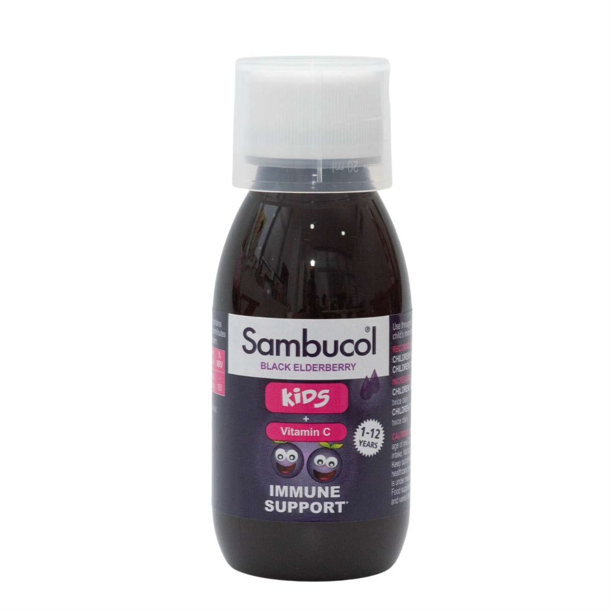 [4-pack] Sambucol Kids Formula Vitamin C for 1-12Y, 120ml - Exp 01/27