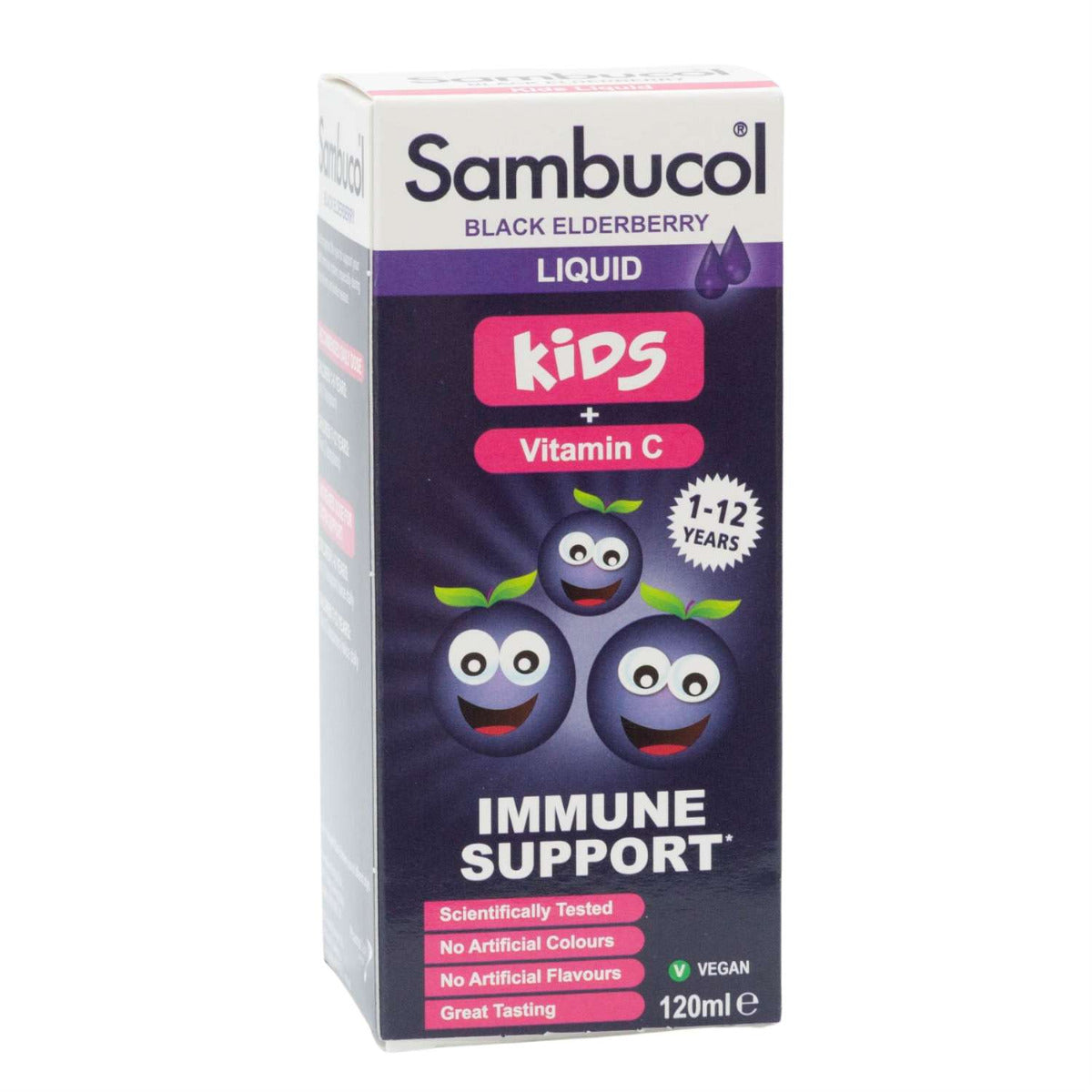 [4-pack] Sambucol Kids Formula Vitamin C for 1-12Y, 120ml - Exp 01/27