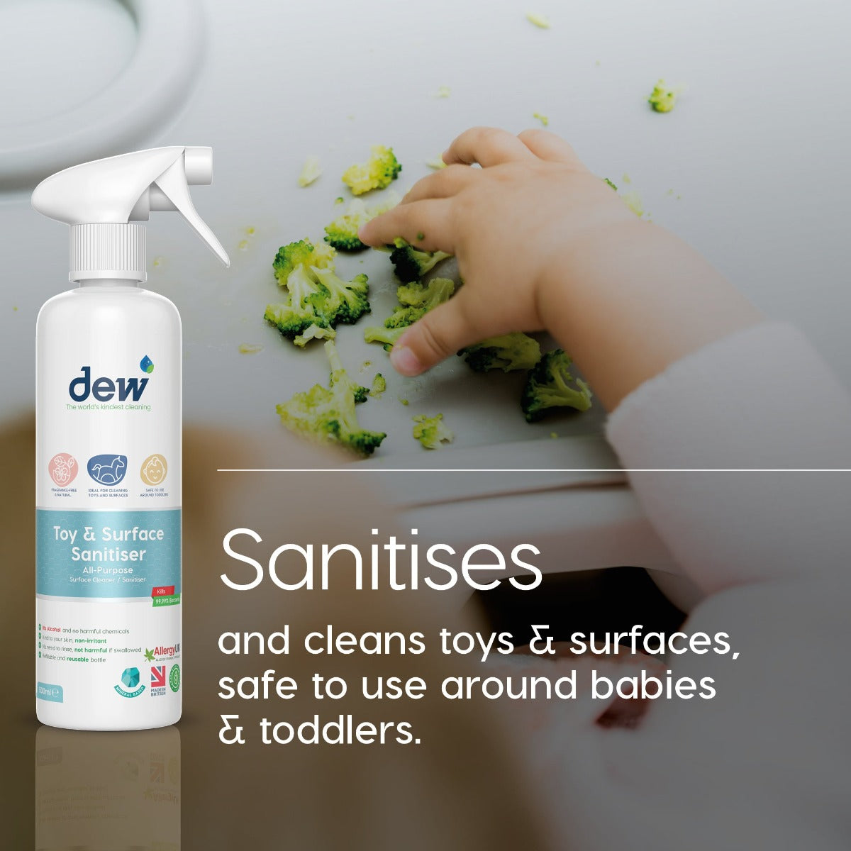 Dew Toy & Surface Sanitiser, 500ml (Exp 01/26)