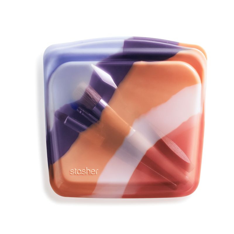 Stasher Reusable Silicone Sandwich Bag, 28 fl oz (17 Designs) - Pupsik Singapore