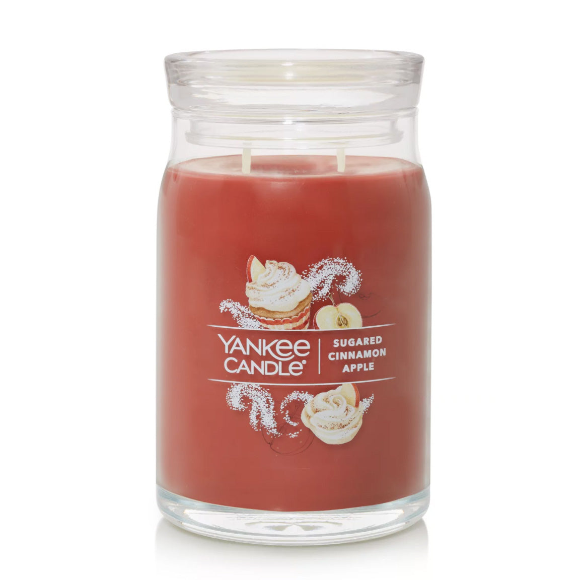 Yankee Candle Signature Large Jar Candle, 2-wicks (20oz) - Sugared Cinnamon Apple