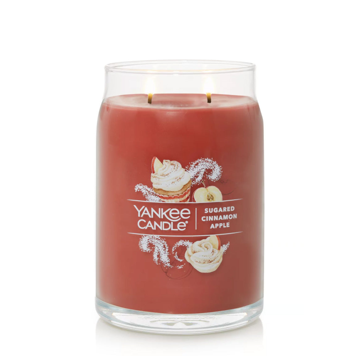 Yankee Candle Signature Large Jar Candle, 2-wicks (20oz) - Sugared Cinnamon Apple