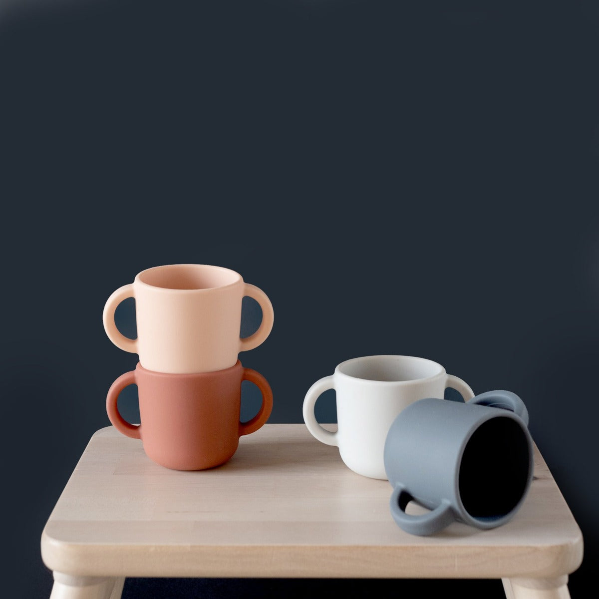 EKOBO Silicone Cup With Handles Set, 5oz (2 pk) (2 Colours)