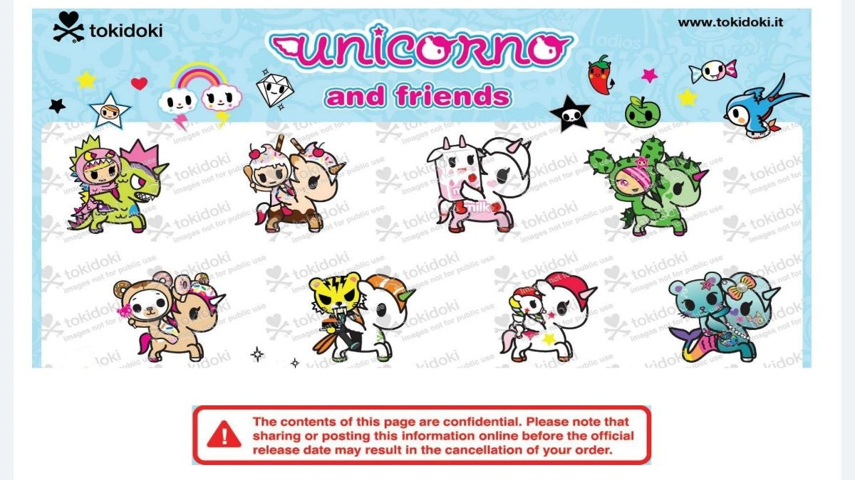 Tokidoki Unicorno & Friends Blind Box - 1 Carton (24pc)