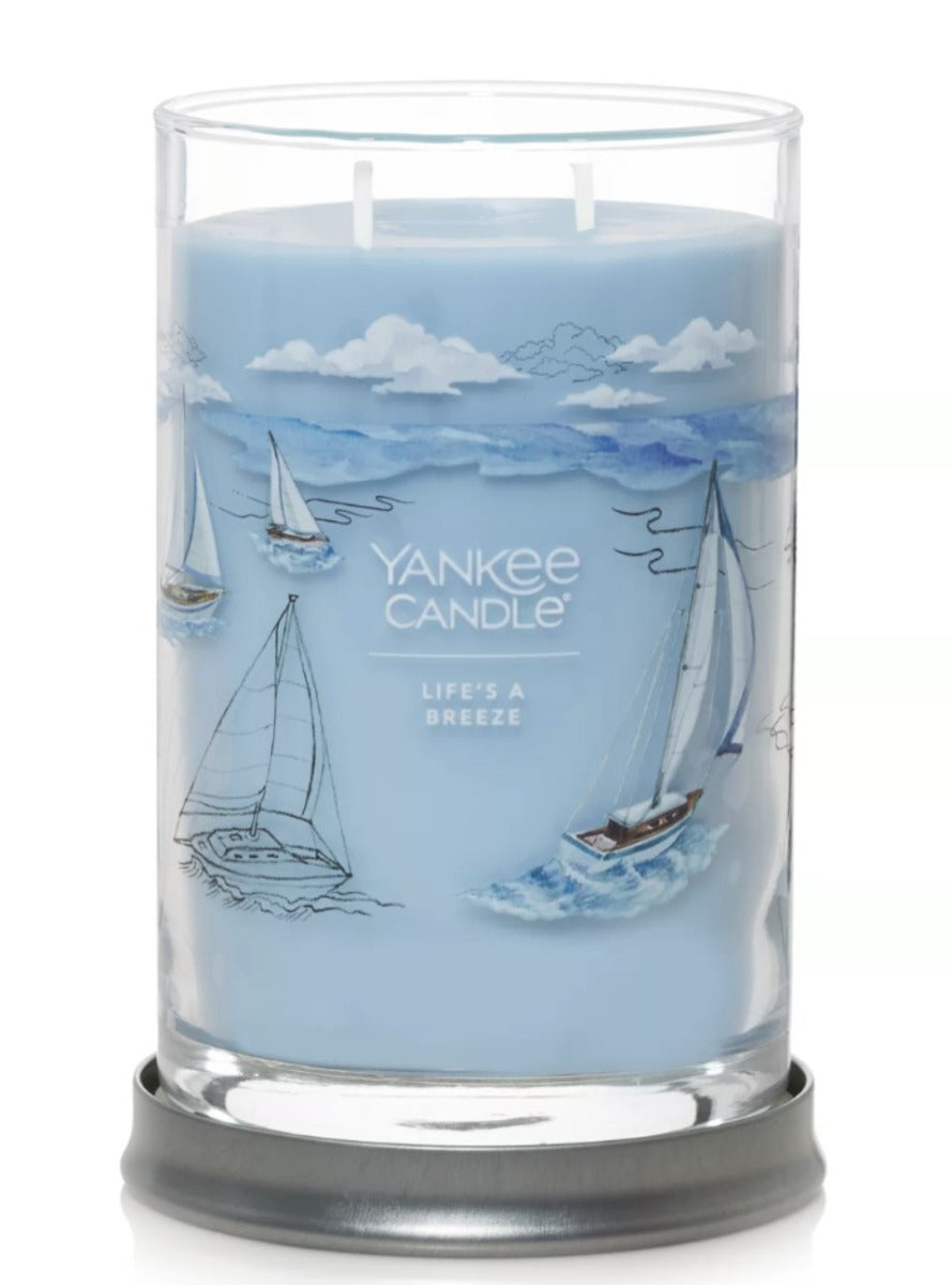 Yankee Candle Signature Large Tumbler Candle, 2-wicks (20oz) - Life's A Breeze