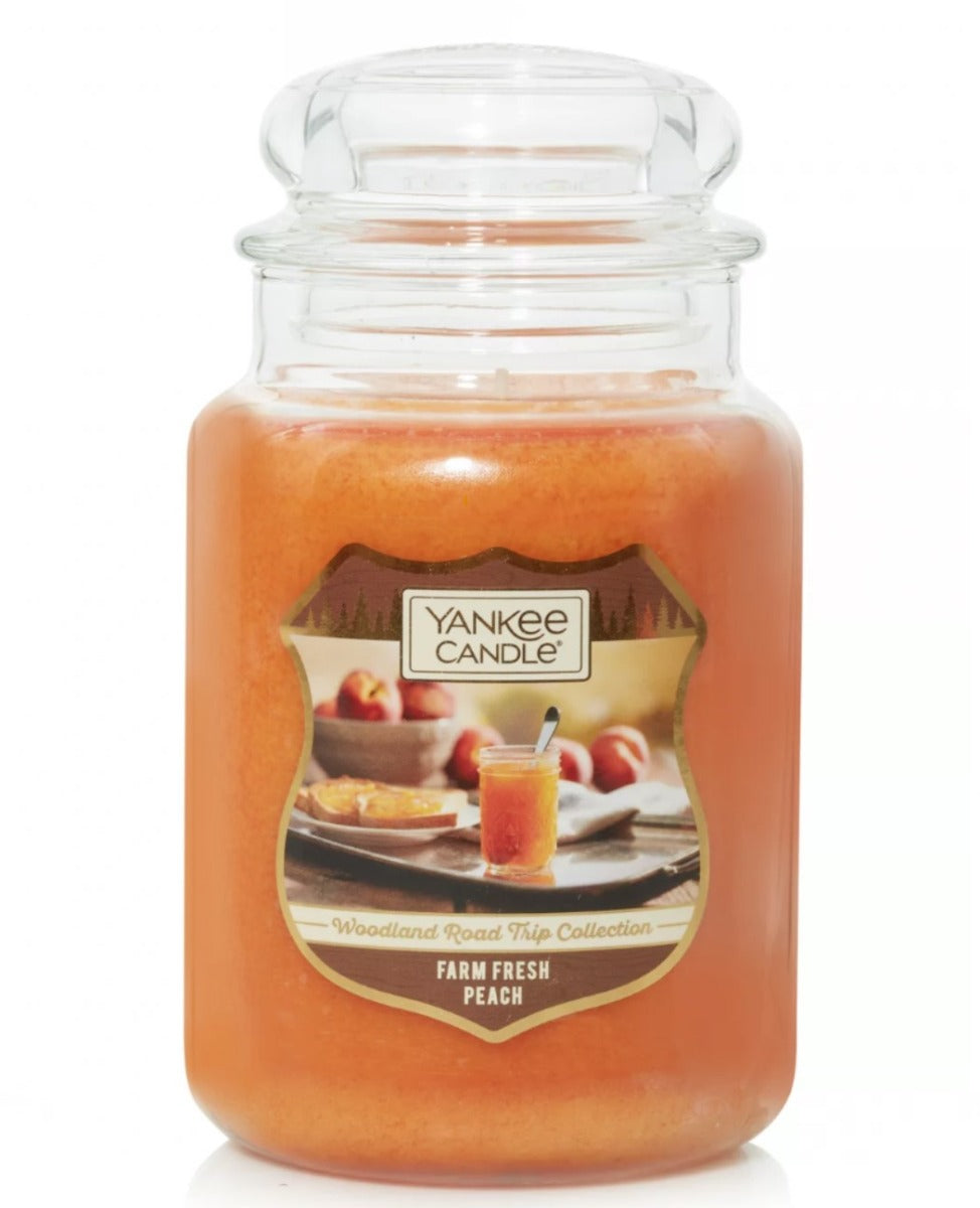 Yankee Candle Large Jar Candle (22oz) - Farm Fresh Peach