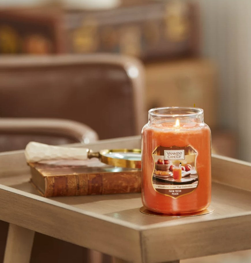 Yankee Candle Large Jar Candle (22oz) - Farm Fresh Peach