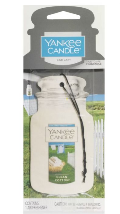 Yankee Candle Hanging Paper Car Jar (1pk) - Clean Cotton