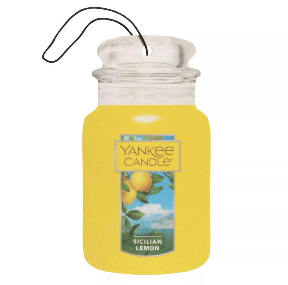 Yankee Candle Hanging Paper Car Jar (1pk) - Sicilian Lemon