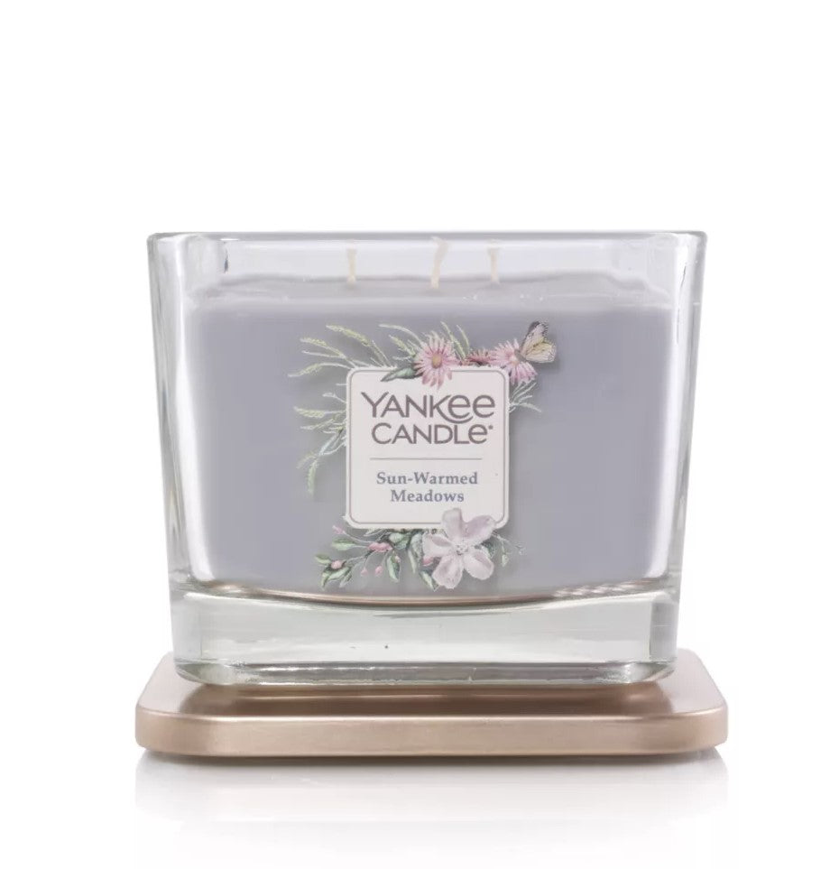 Yankee Candle Medium 3-Wick Square Candle (12.25oz) - Sun-Warmed Meadows