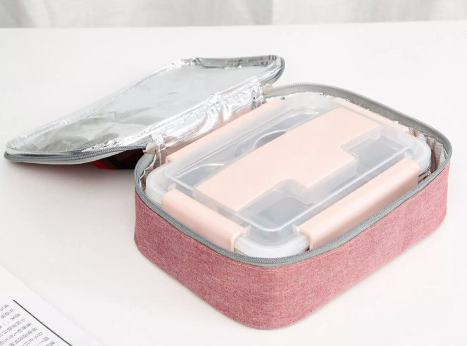 Biomom Insulated On-The-Go Lunch Bag - Pink