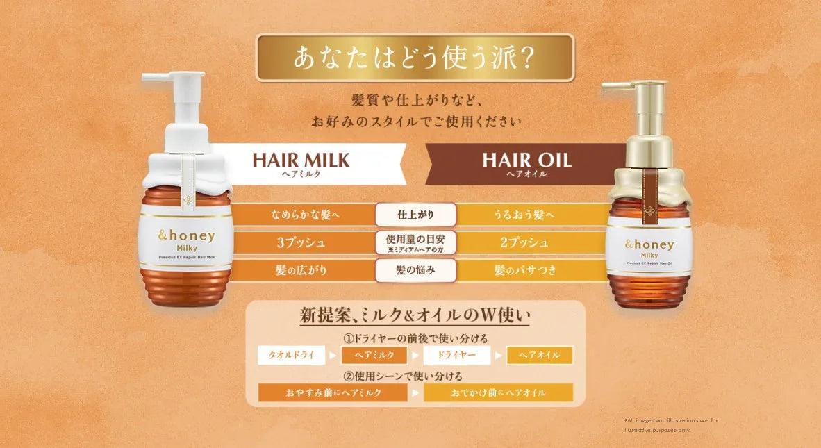 &honey Milky Precious EX Repair Shampoo 1.0, 500ml (Exp 02/27