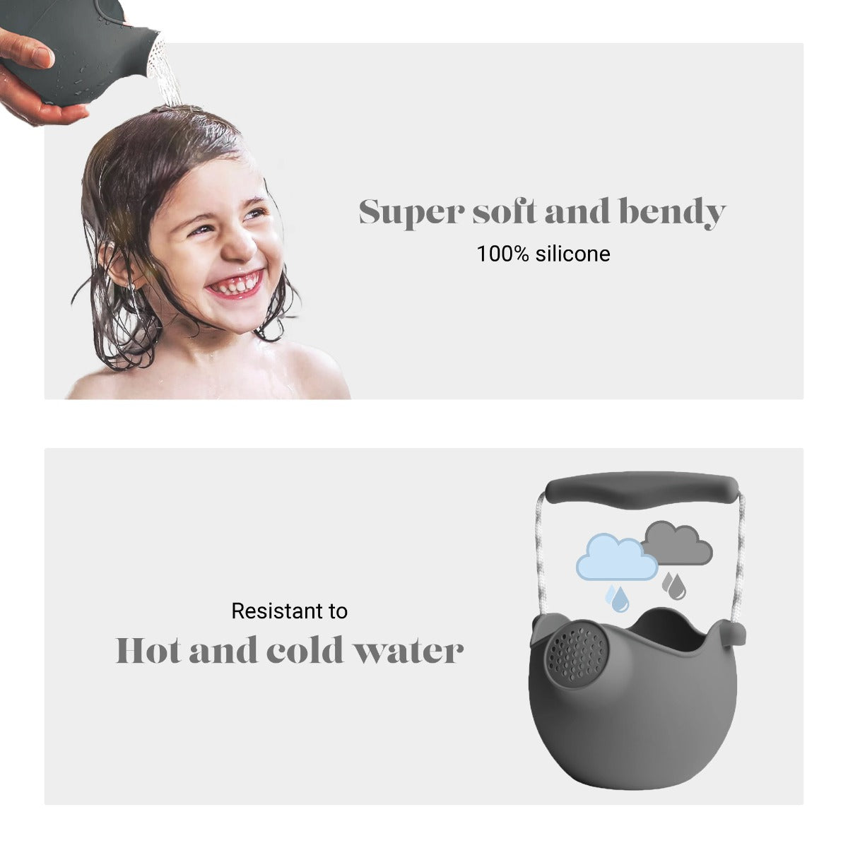 Scrunch Silicone Watering Can, 800ml