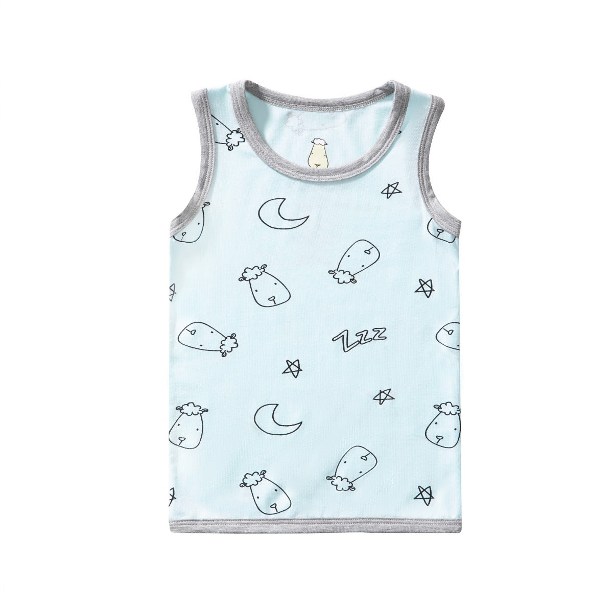 Baa Baa Sheepz Sleeveless Shirt - Sweet Dreams Baa Baa Blue