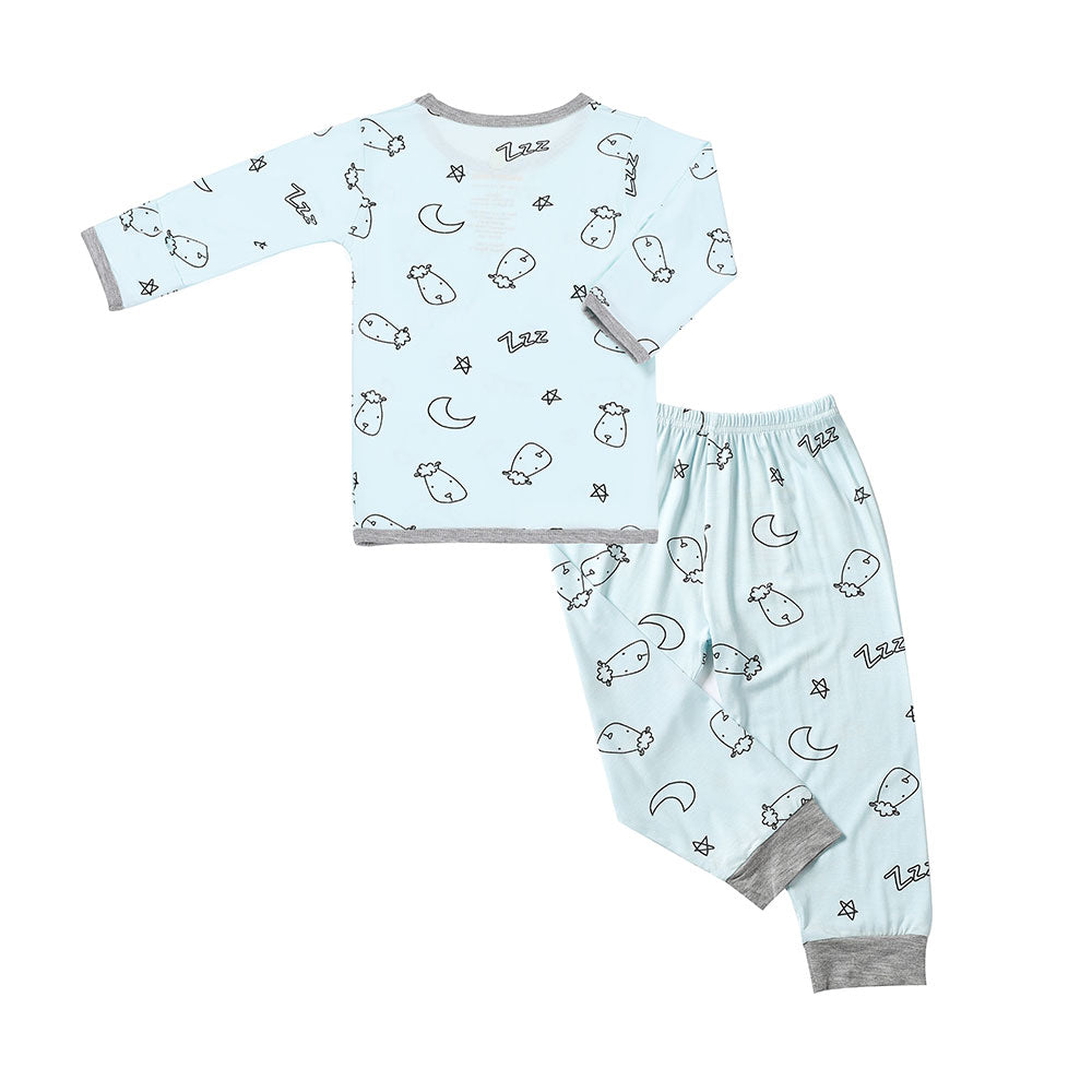 Baa Baa Sheepz Baby Long Sleeve Pyjama Set - Sweet Dreams Baa Baa Blue (5 Sizes)