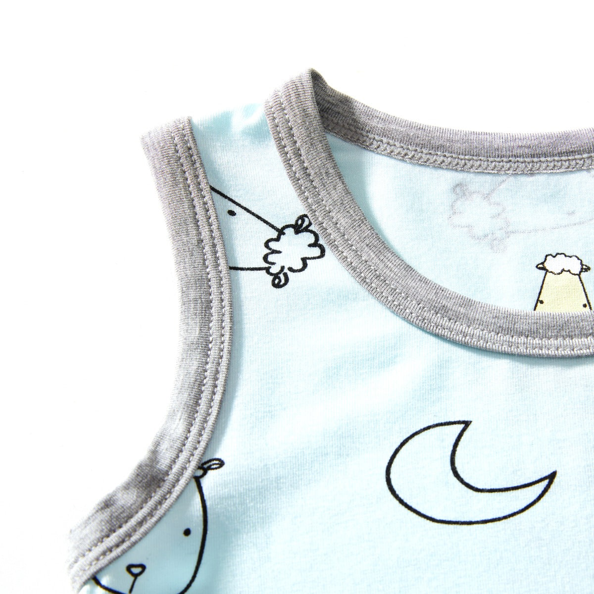 Baa Baa Sheepz Sleeveless Shirt - Sweet Dreams Baa Baa Blue