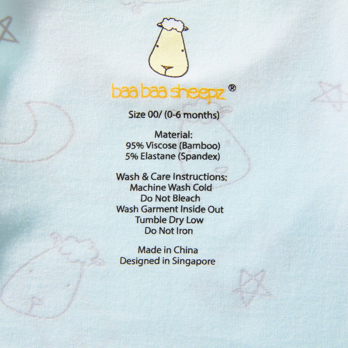 Baa Baa Sheepz Sleeveless Shirt - Sweet Dreams Baa Baa Blue