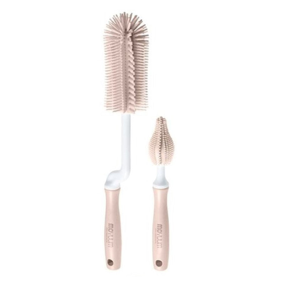 Moyuum Baby Bottle Silicone Brush Set, 2pk (3 Colours) - Pupsik Singapore
