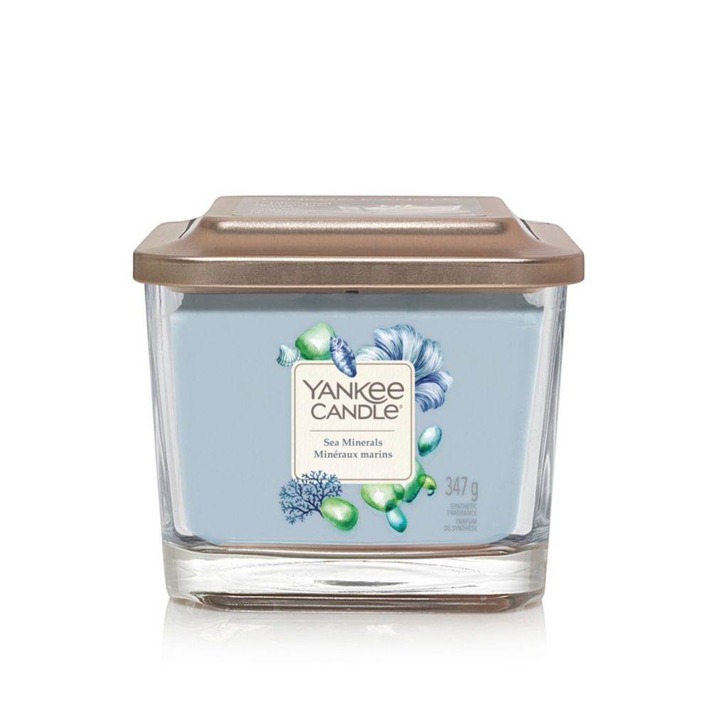 Yankee Candle Medium 3-Wick Square Candle (12.25oz) - Sea Minerals