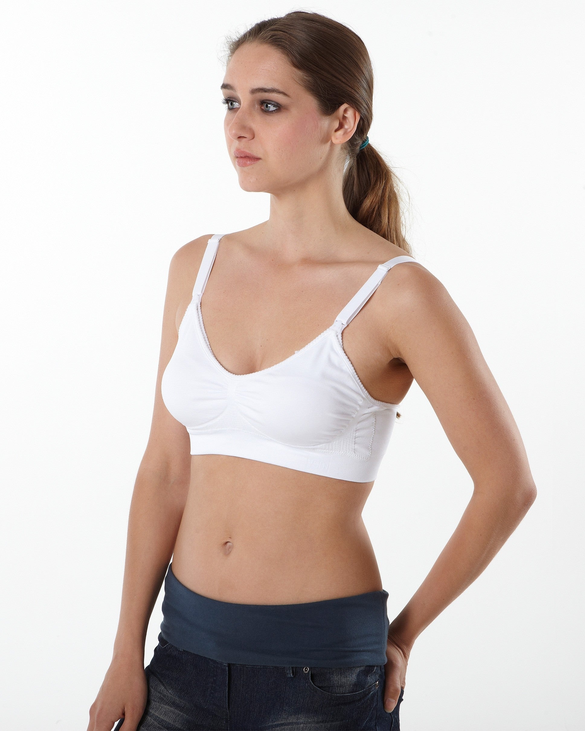 MEV Seamless Full-Cup Everyday Support Maternity-Nursing Bra - Azalea Pink