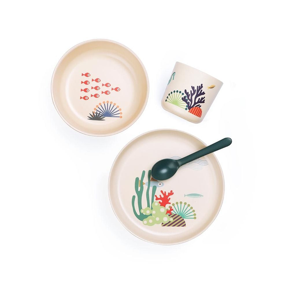 EKOBO Bamboo Kid Dish Set (6 Colours) - Pupsik Singapore