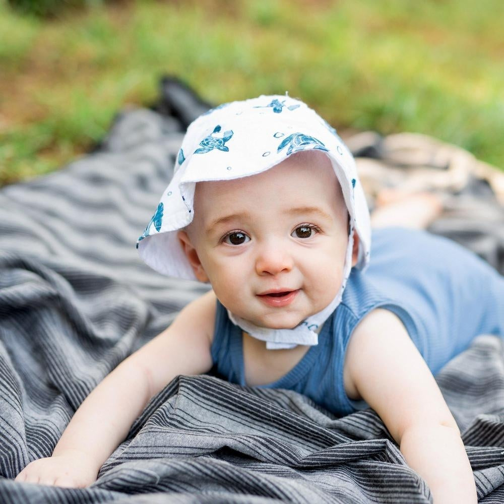 Bebe Au Lait Luxury Muslin Sun Baby Hat (4 Designs) - Pupsik Singapore