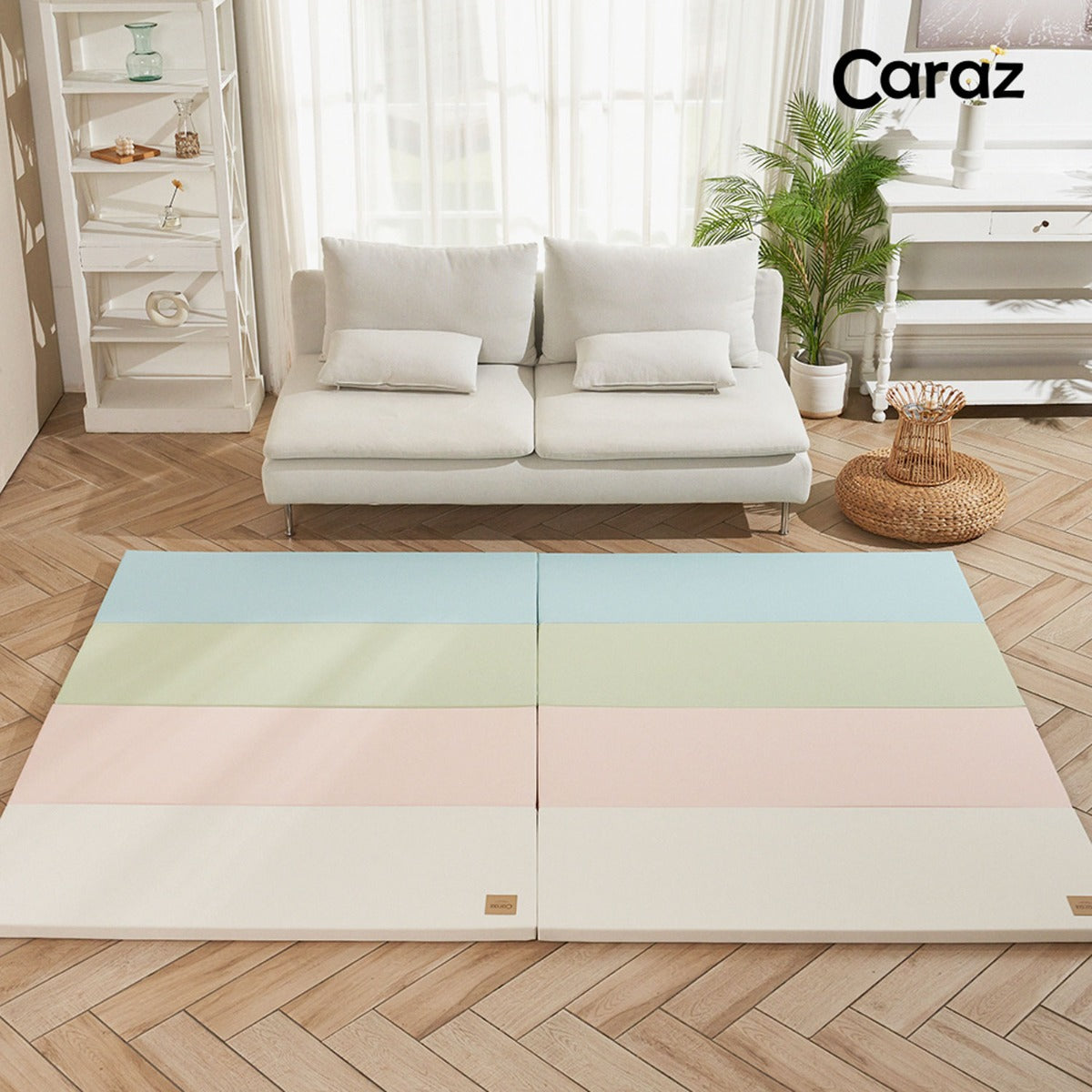 Caraz Secret Wide Folding Playmat, 140 x 200cm (7 Colors) - Pupsik Singapore